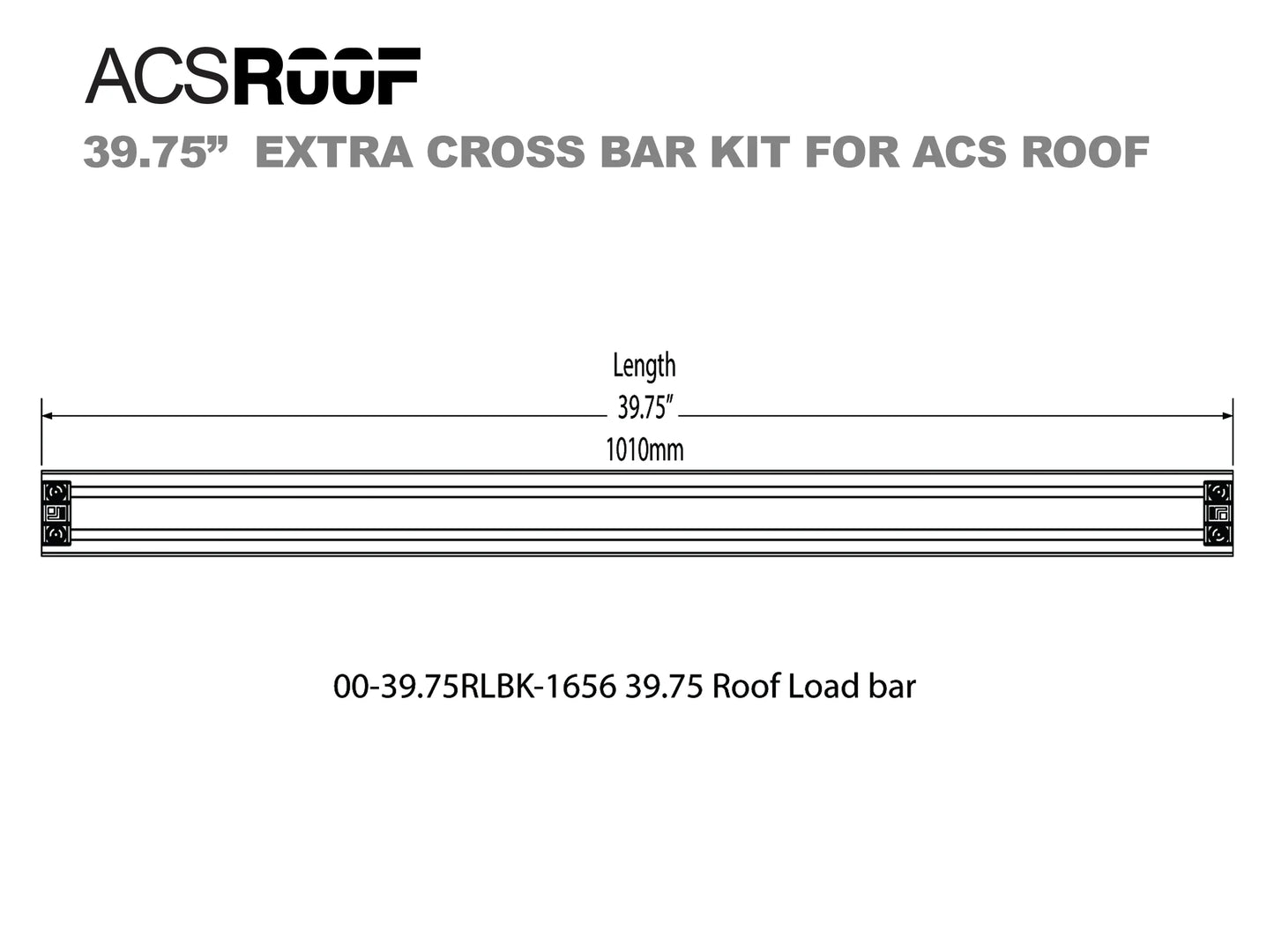 ACS ROOF PLATFORM RACK - Extra Load Bar Kit