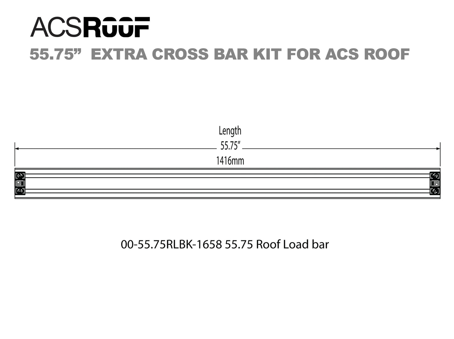 ACS ROOF PLATFORM RACK - Extra Load Bar Kit