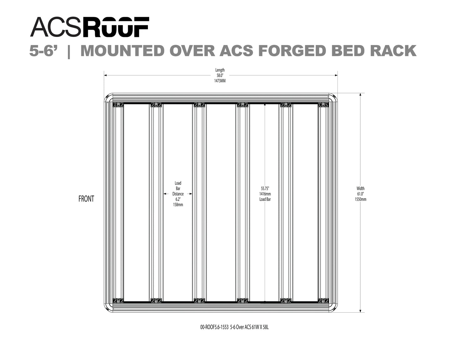 ACS ROOF | Over ACS FORGED & CLASSIC Bedrack