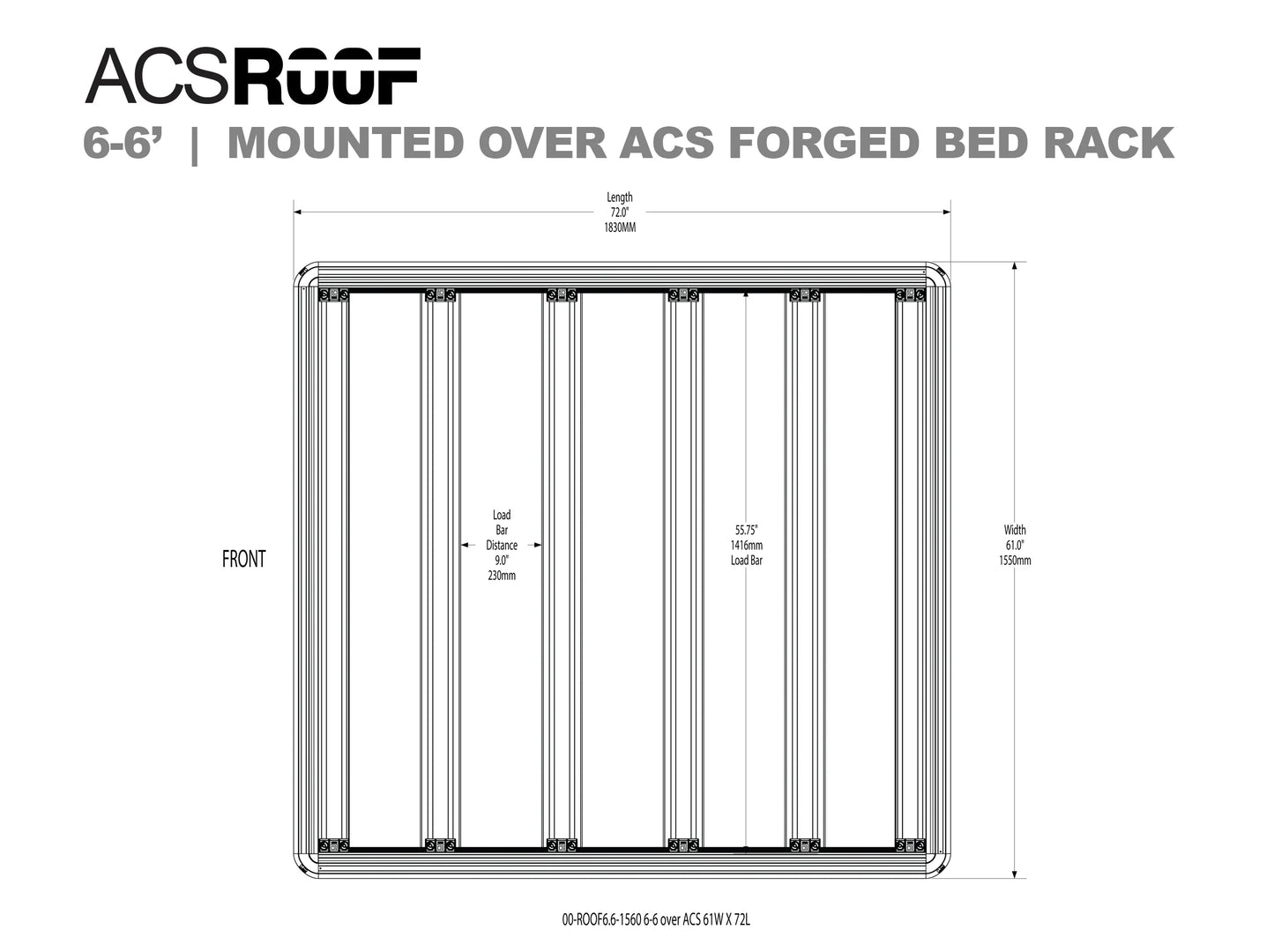 ACS ROOF | Over ACS FORGED & CLASSIC Bedrack